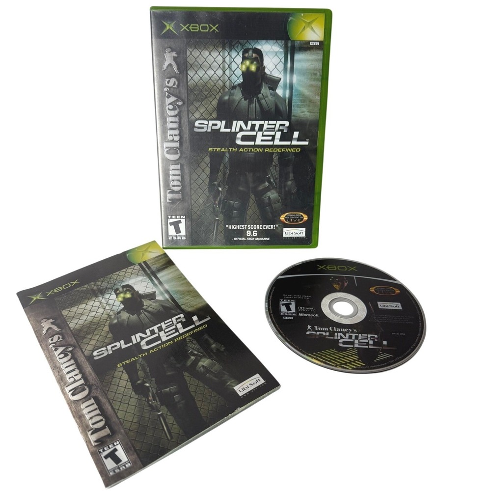 Tom‎ Clancy's Splinter Cell Microsoft Xbox Game Original CIB Stealth Action 2002